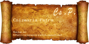 Csizmazia Petra névjegykártya