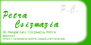 petra csizmazia business card